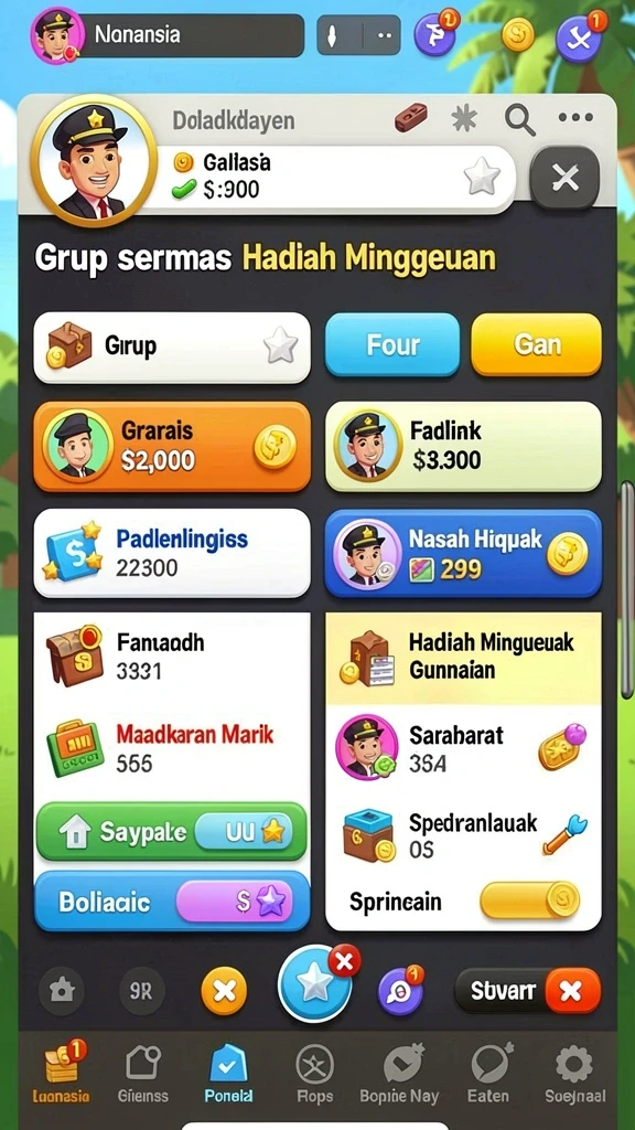api33 - Karakter-karakter menarik yang dapat dipilih pemain.